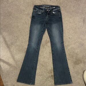 American Eagle Outfitters Blue Flare & Wide Leg Jeans